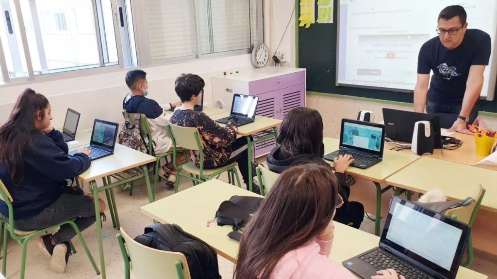 Un grup d'alumnes de l'ESO