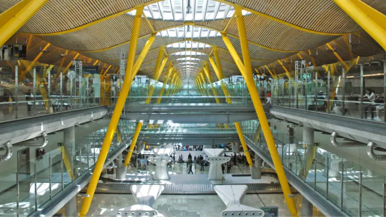 Barajas Airport in Madrid, was designed by Richard Rogers Partnership
