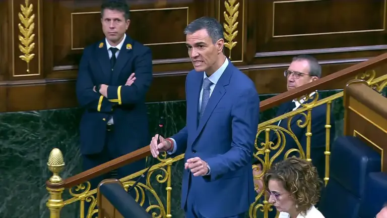 Pedro Sánchez respon sobre l’informe de la UCO i el cas Santos Cerdán durant la sessió de control al Congrés